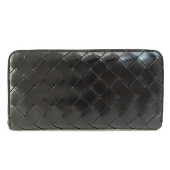 BOTTEGA VENETA Intrecciato Leather Long Wallet